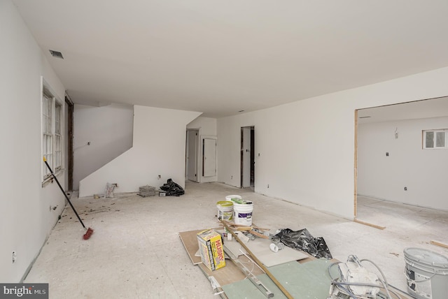 view of unfurnished living room