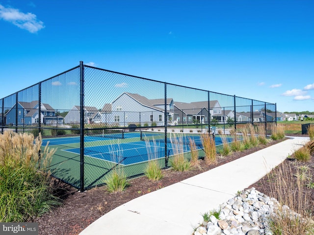 view of tennis court