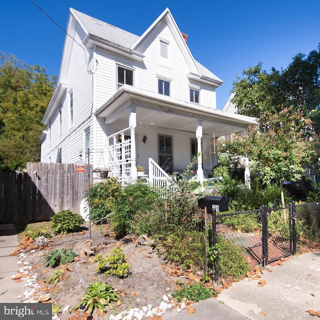 view of front of house with a porch