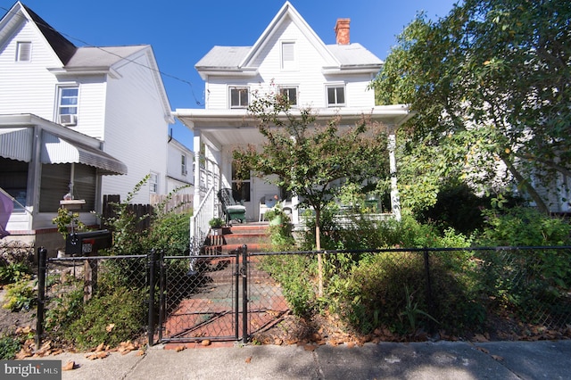 view of front of home with a porch