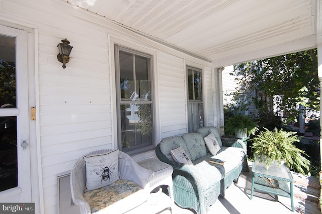 view of patio / terrace with an outdoor living space