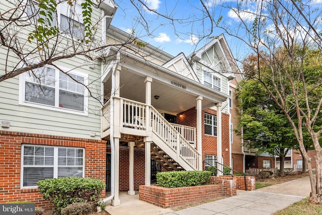 exterior space featuring a porch