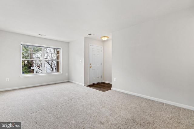 view of carpeted empty room