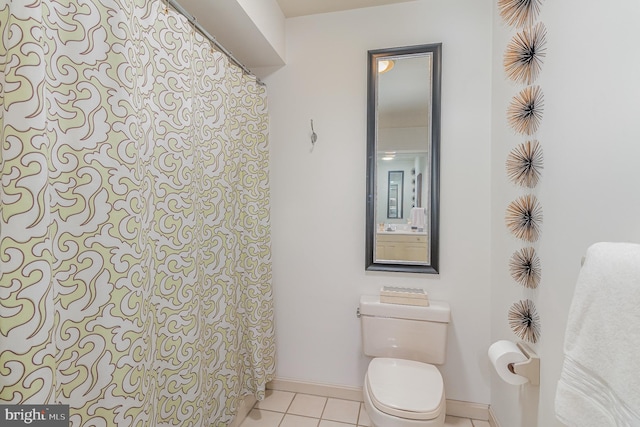 17 Kensington Sq, Mechanicsburg, PA 17050 - bathroom with baseboards, tile patterned flooring, and toilet