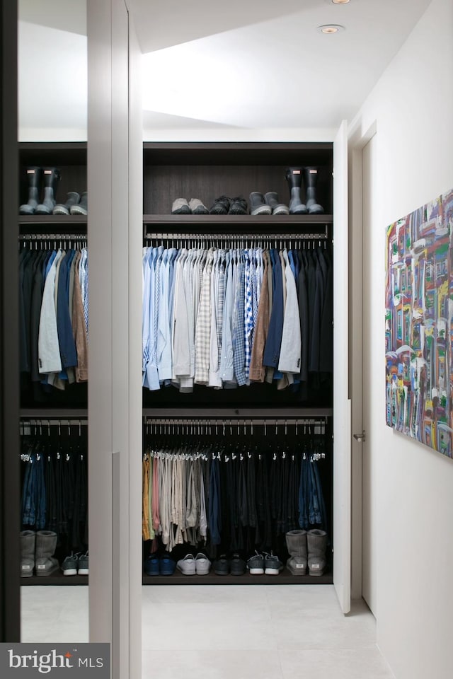 view of closet