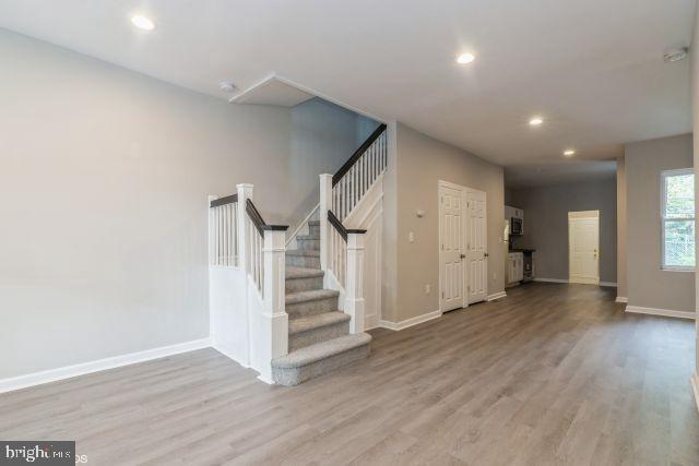 interior space with wood-type flooring