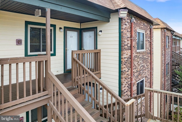 411 146th St Unit 325, Ocean City, MD 21842 - property entrance featuring brick siding