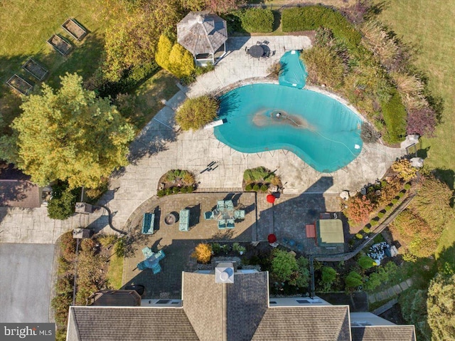 birds eye view of property