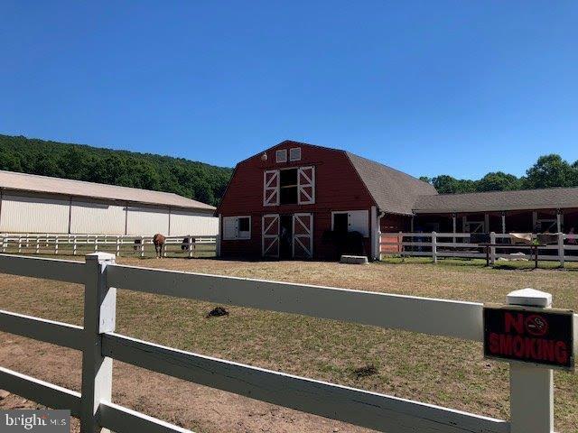 view of stable