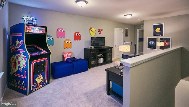 playroom with carpet flooring