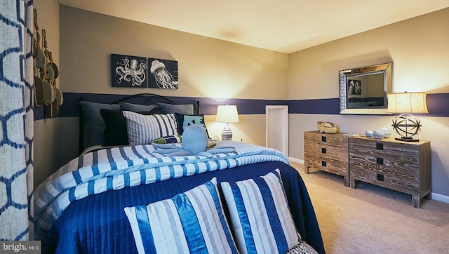 bedroom featuring carpet floors