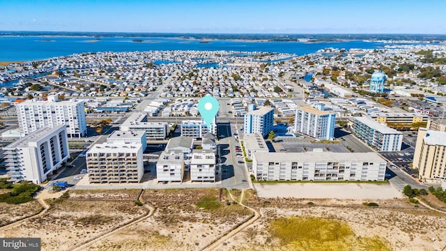 9 134th St Unit 9B, Ocean City, MD 21842 - drone / aerial view with a water view and a view of city