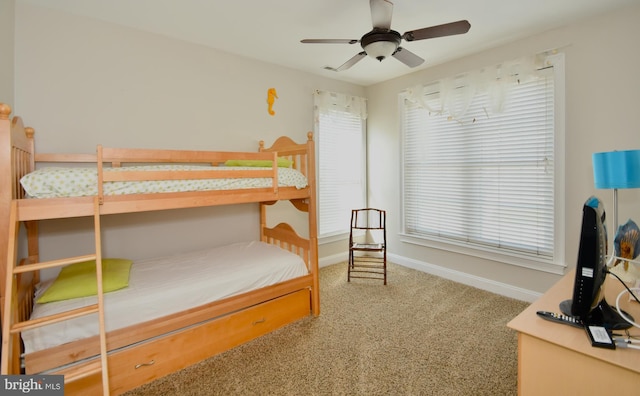 bedroom featuring carpet flooring