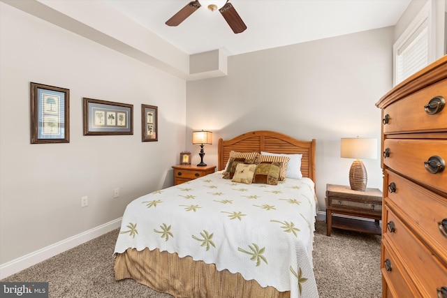 9 134th St Unit 9B, Ocean City, MD 21842 - bedroom featuring carpet, a ceiling fan, and baseboards