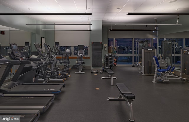 view of exercise room