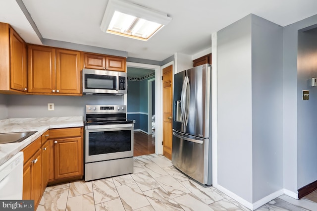 kitchen featuring sink and stainless steel appliances