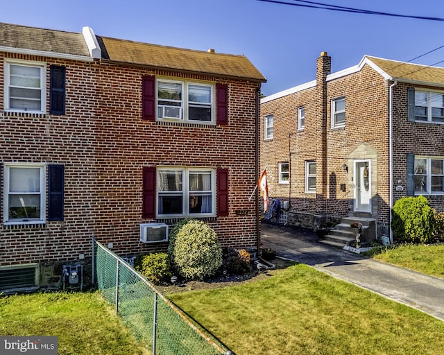 view of property with a front yard