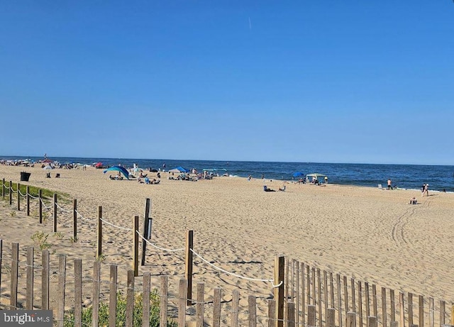 water view featuring a view of the beach