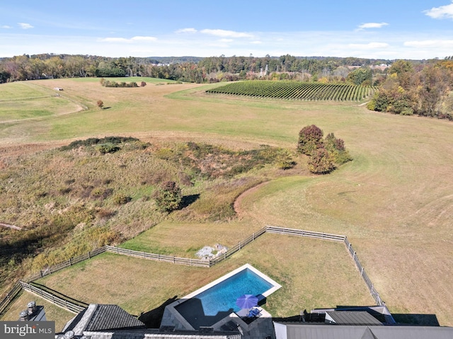 1484 W Strasburg Rd, West Chester, PA 19382 - birds eye view of property with a rural view