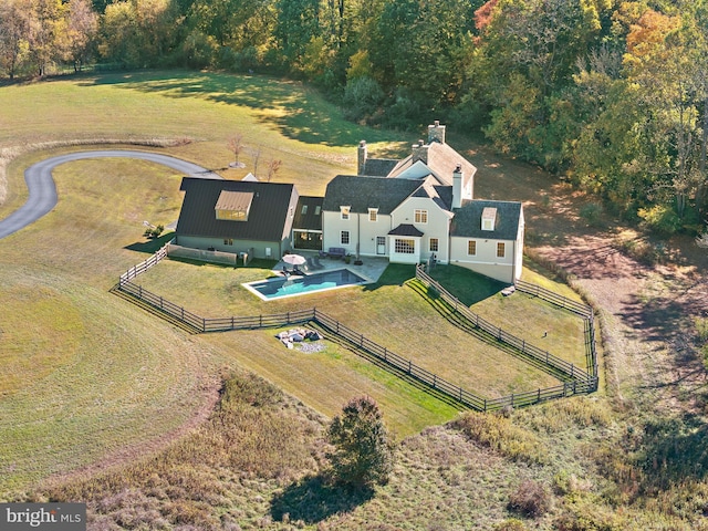 1484 W Strasburg Rd, West Chester, PA 19382 - aerial view with a rural view