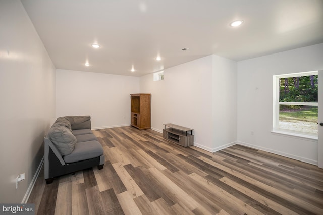 unfurnished room featuring hardwood / wood-style floors