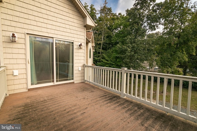 view of wooden terrace