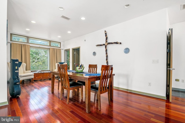 dining room featuring hardwood / wood-style floors