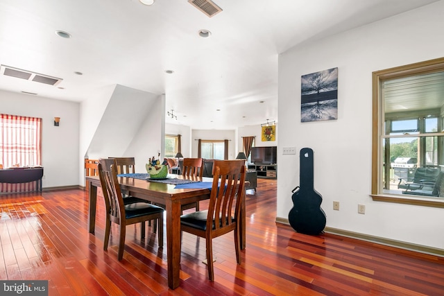 dining room featuring hardwood / wood-style flooring