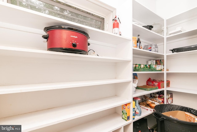 view of pantry