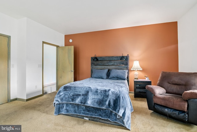 bedroom featuring carpet flooring