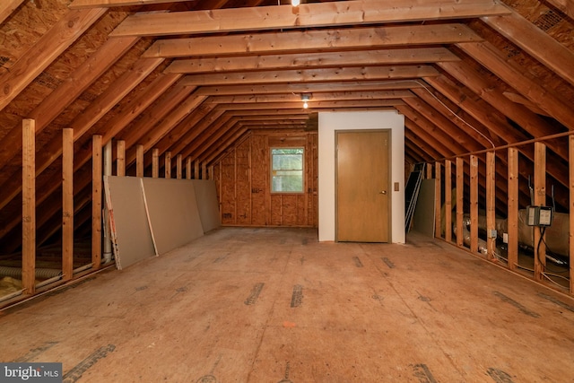 view of attic