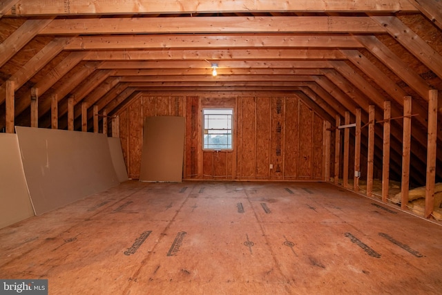 view of attic