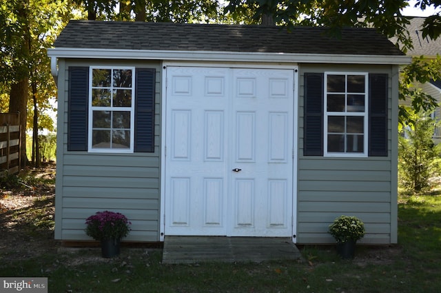 view of outbuilding