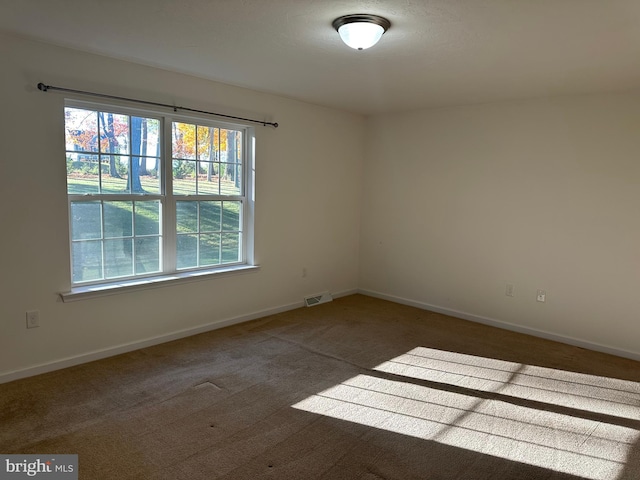 view of carpeted empty room