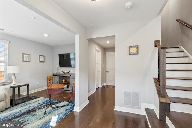 interior space featuring hardwood / wood-style floors