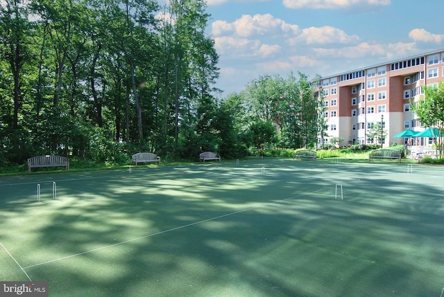 view of sport court