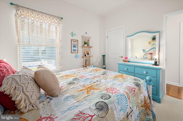 bedroom featuring wood-type flooring