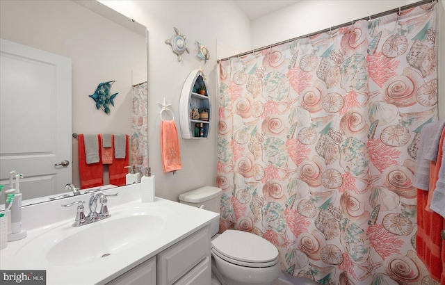 36865 Herring Way, Selbyville, DE 19975 - bathroom featuring toilet, vanity, and a shower with curtain
