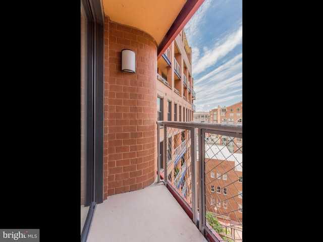 view of balcony