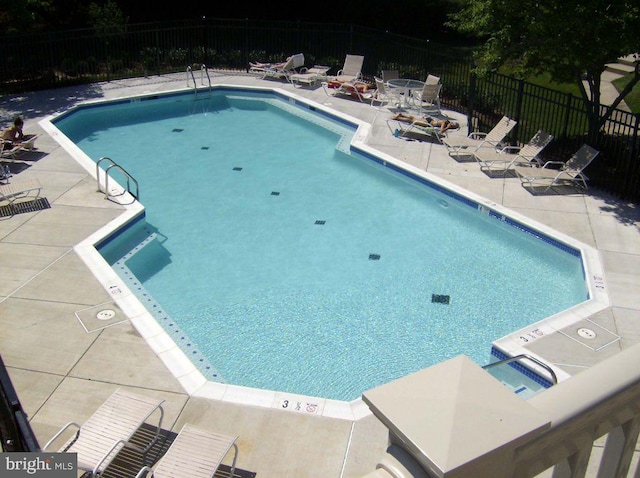 view of pool with a patio