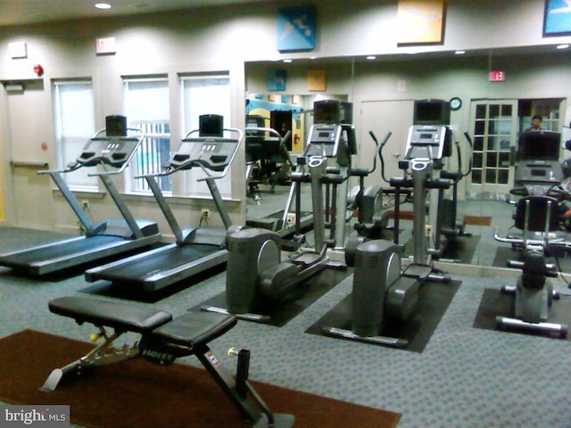 view of workout area