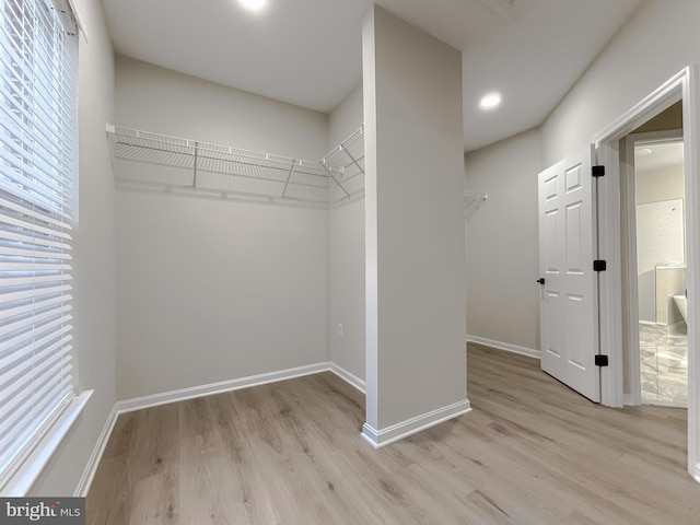 interior space featuring light hardwood / wood-style floors