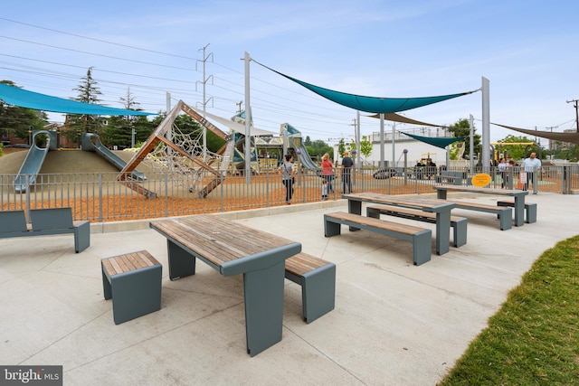 surrounding community featuring a playground