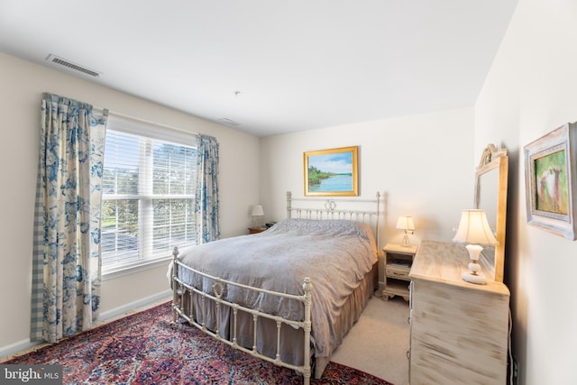 bedroom with carpet floors