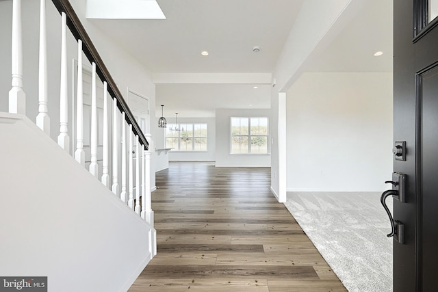 entryway featuring hardwood / wood-style floors