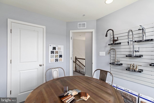 view of dining room