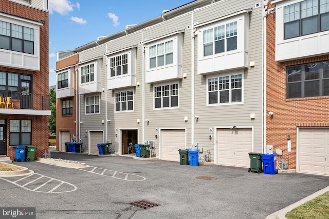 view of property with a garage