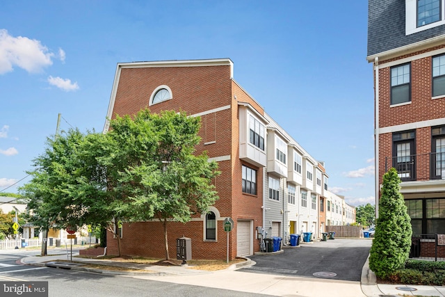 view of property with a garage