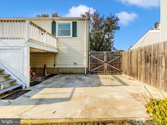 view of home's exterior featuring a patio area