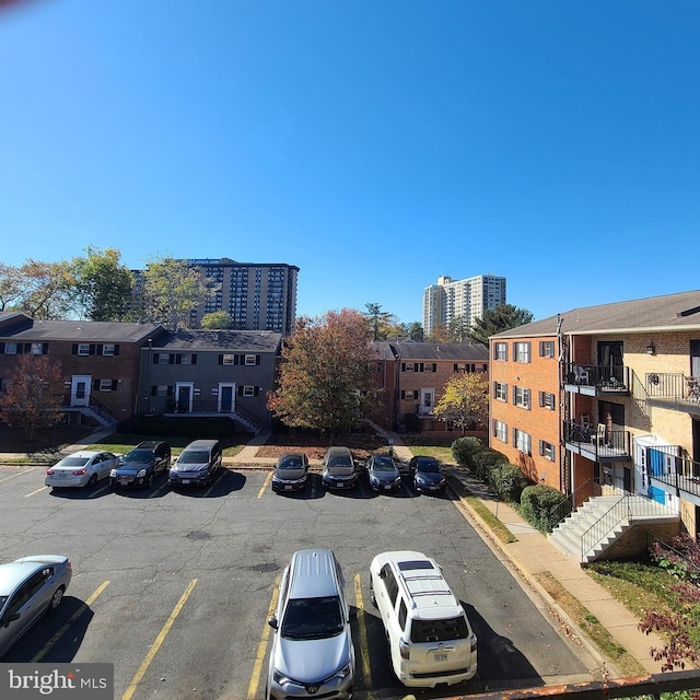 view of parking / parking lot